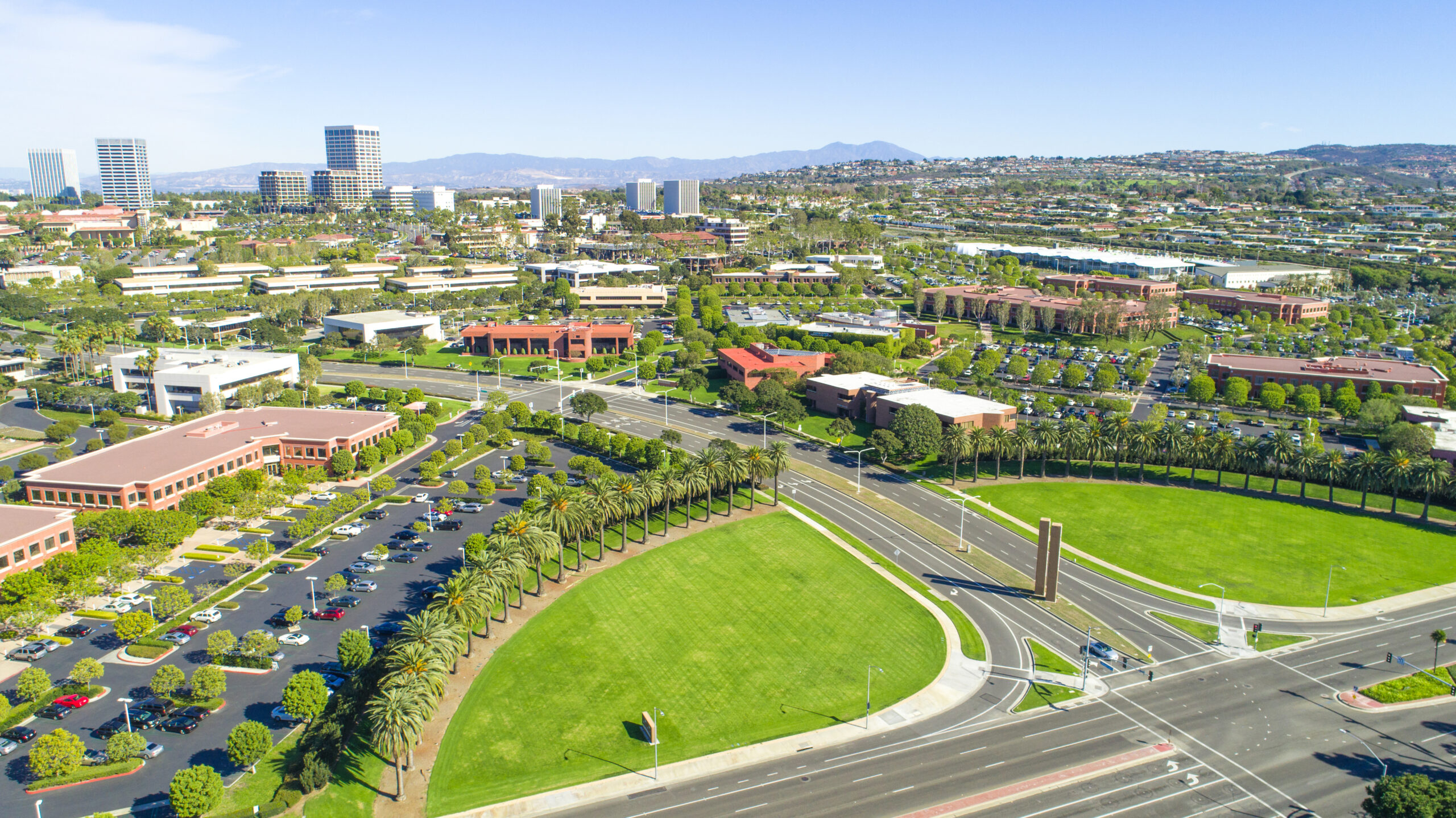 Orange County aerial view